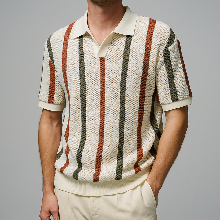 Retro Riviera Knit Polo