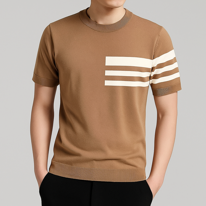 Metro Stripe Knit Tee