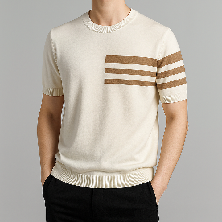 Metro Stripe Knit Tee