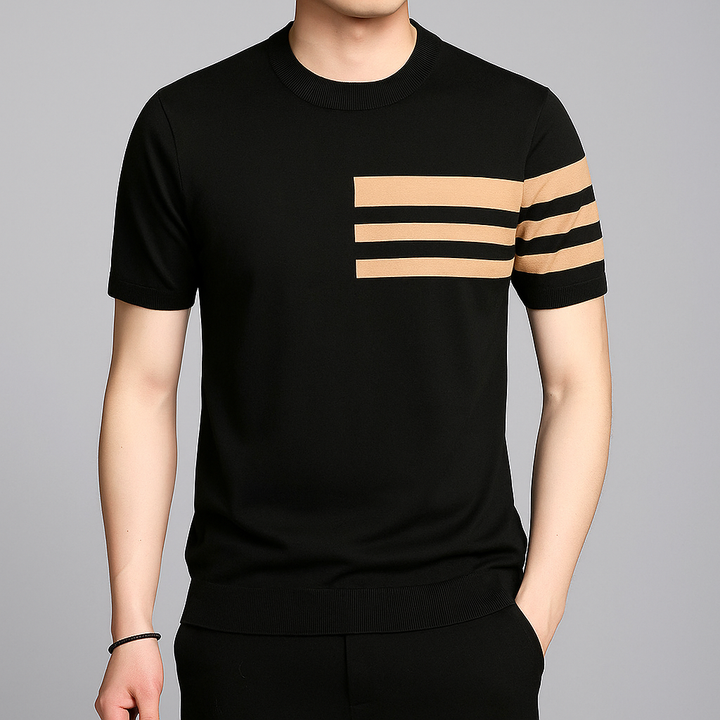 Metro Stripe Knit Tee
