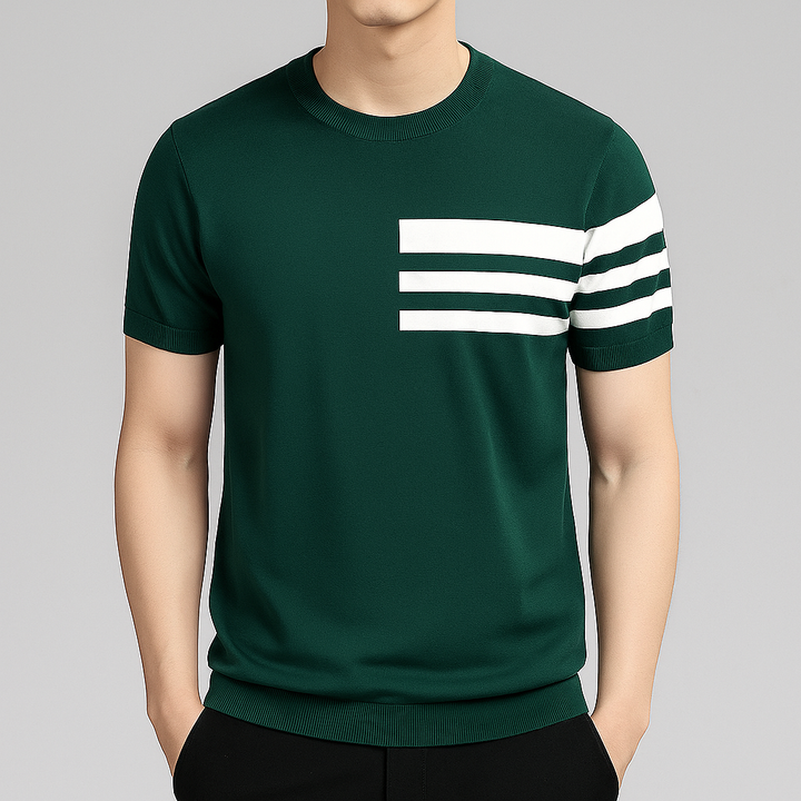 Metro Stripe Knit Tee