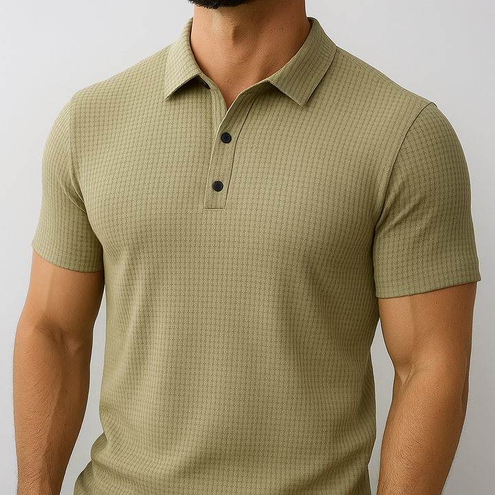 Camden Waffle Weave Polo Shirt