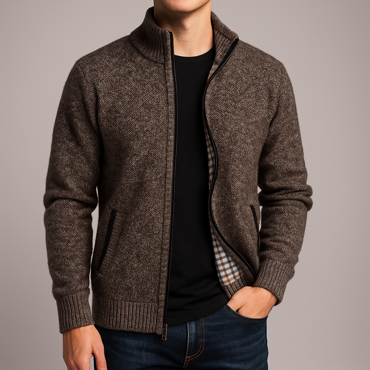 Ashford Knit Zip-Up Cardigan