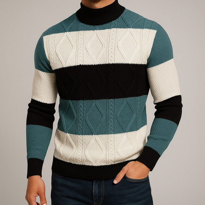 Brighton Striped Knit Sweater
