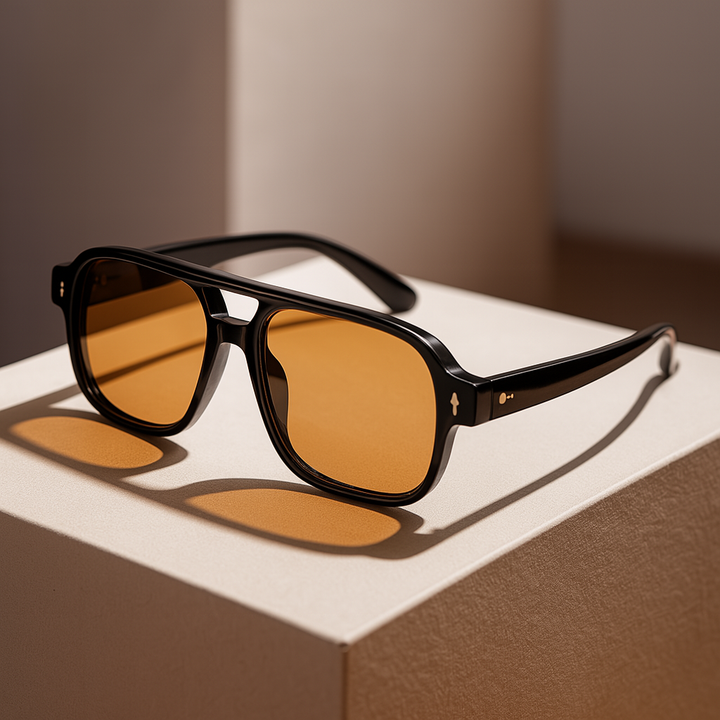 Retro Luxe Aviator Sunglasses