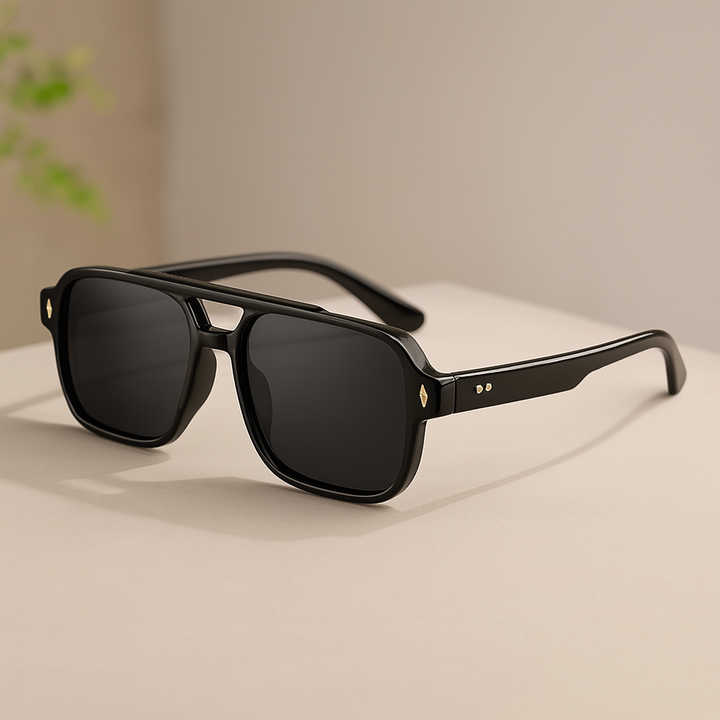 Retro Luxe Aviator Sunglasses