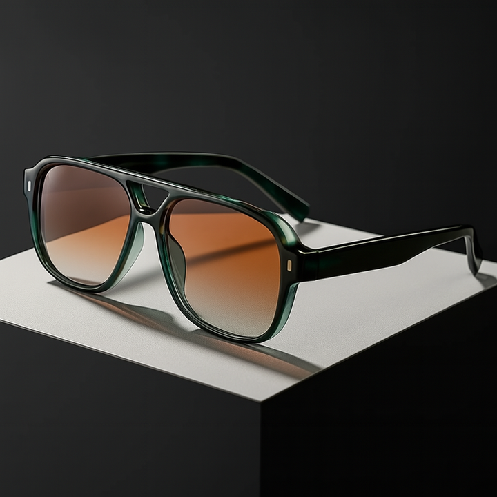 Retro Luxe Aviator Sunglasses
