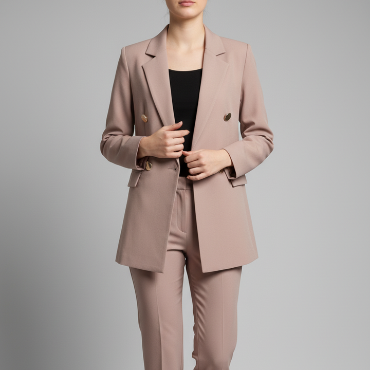 Crest Double-Breasted Blazer