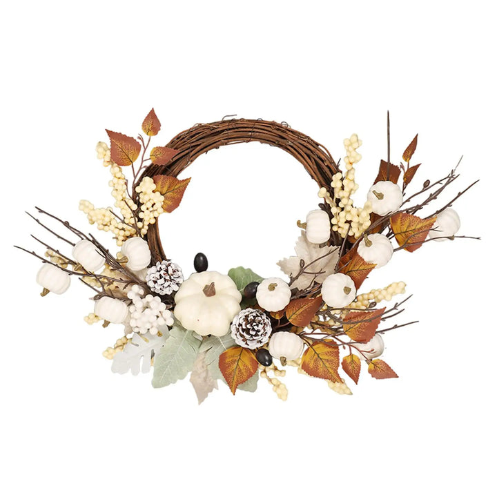 Ivory Pumpkin Grove Wreath
