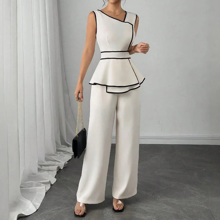 Outline Peplum Set