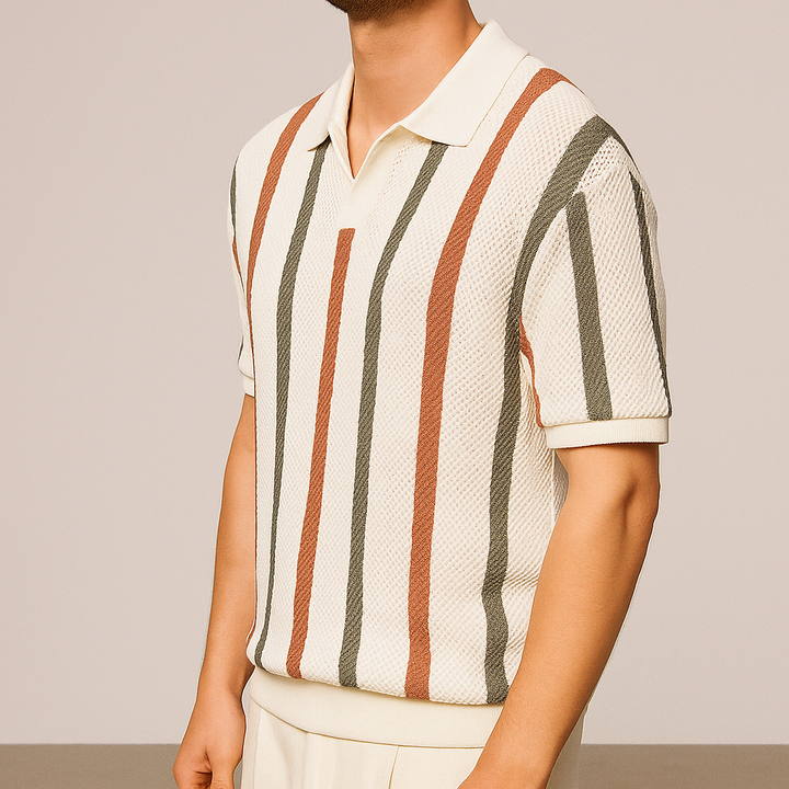 Retro Riviera Knit Polo