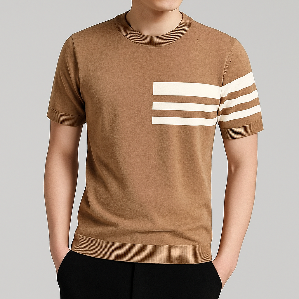 Metro Stripe Knit Tee