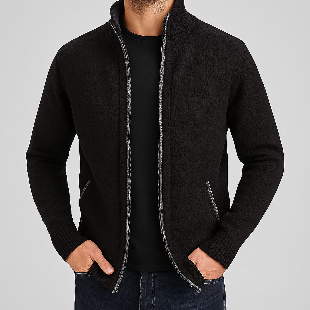 Ashford Knit Zip-Up Cardigan