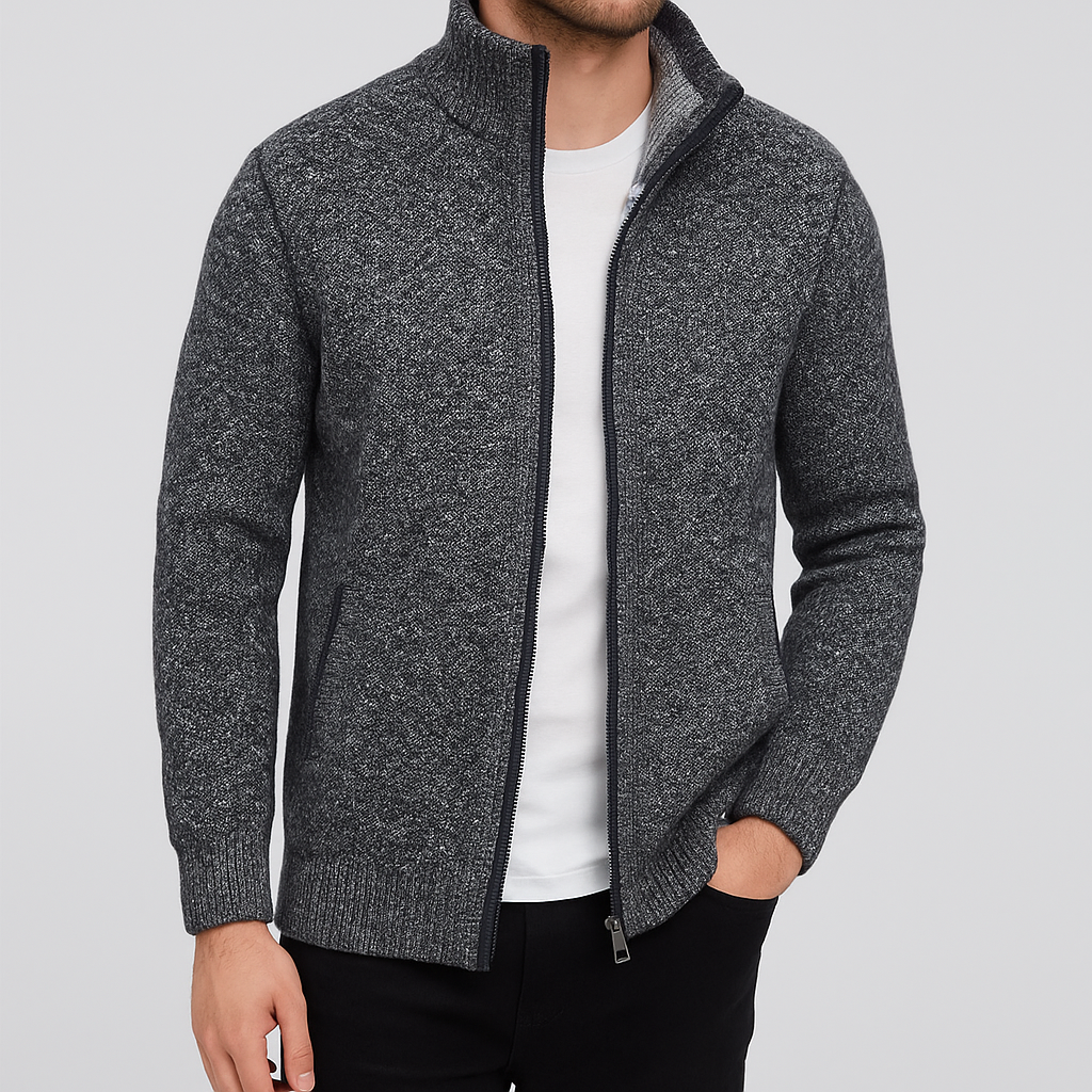Ashford Knit Zip-Up Cardigan