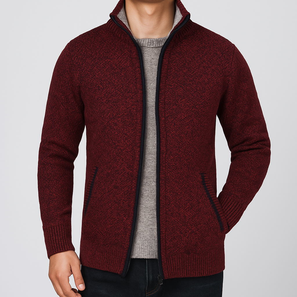 Ashford Knit Zip-Up Cardigan