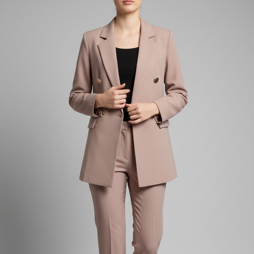 Crest Double-Breasted Blazer