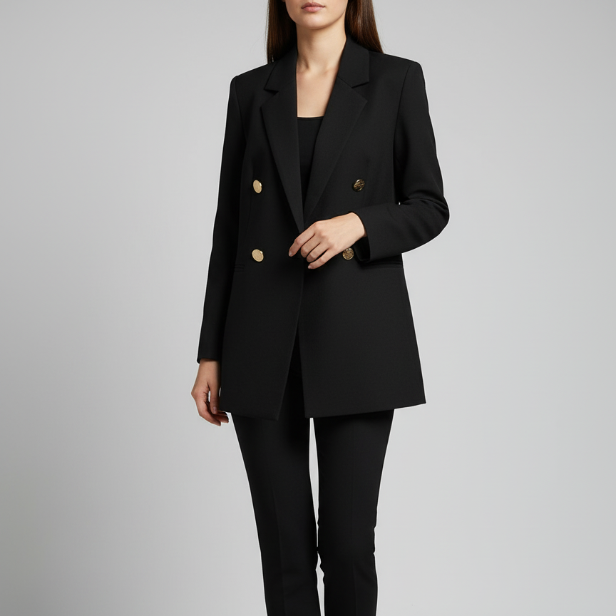 Crest Double-Breasted Blazer