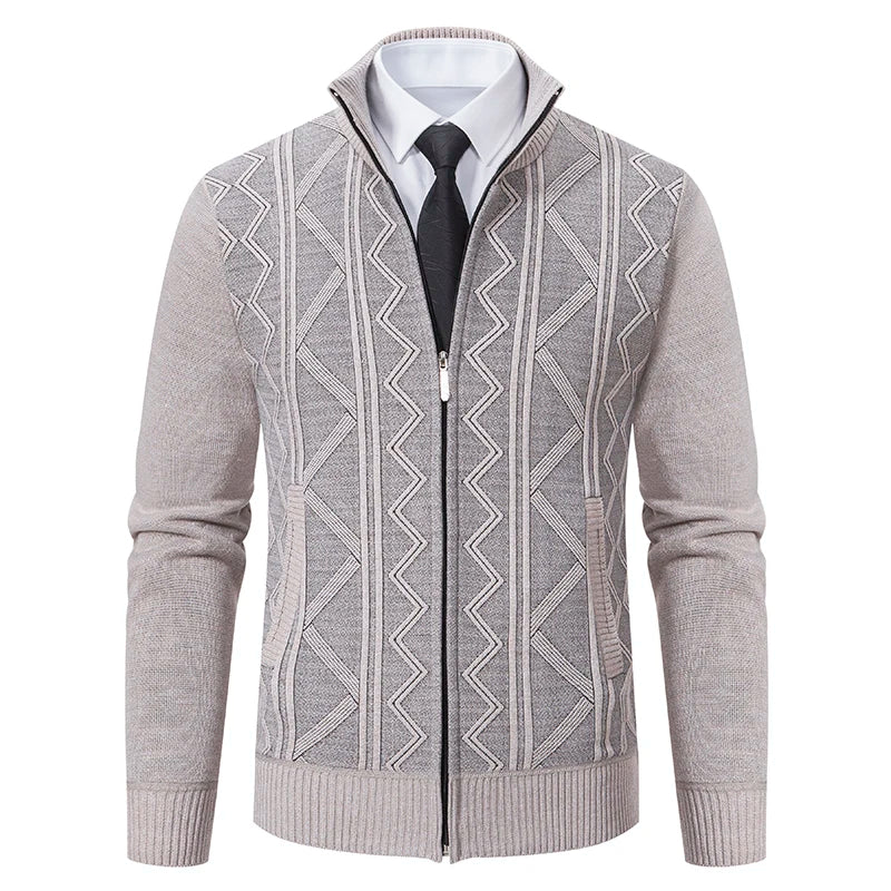 Harrow Knit Zip-Up Cardigan
