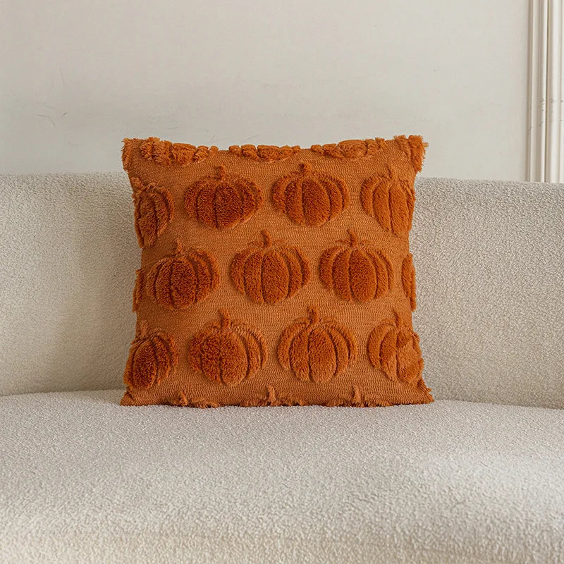Pumpkin Patch Plush Pillow Covers