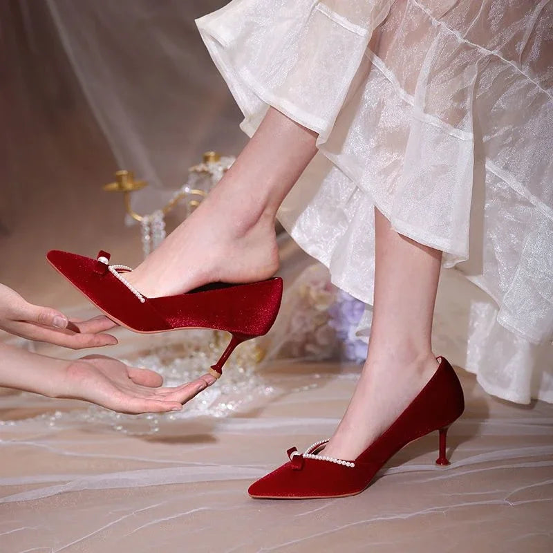 Rosecourt Velvet Heel