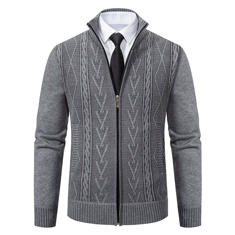 Harrow Knit Zip-Up Cardigan