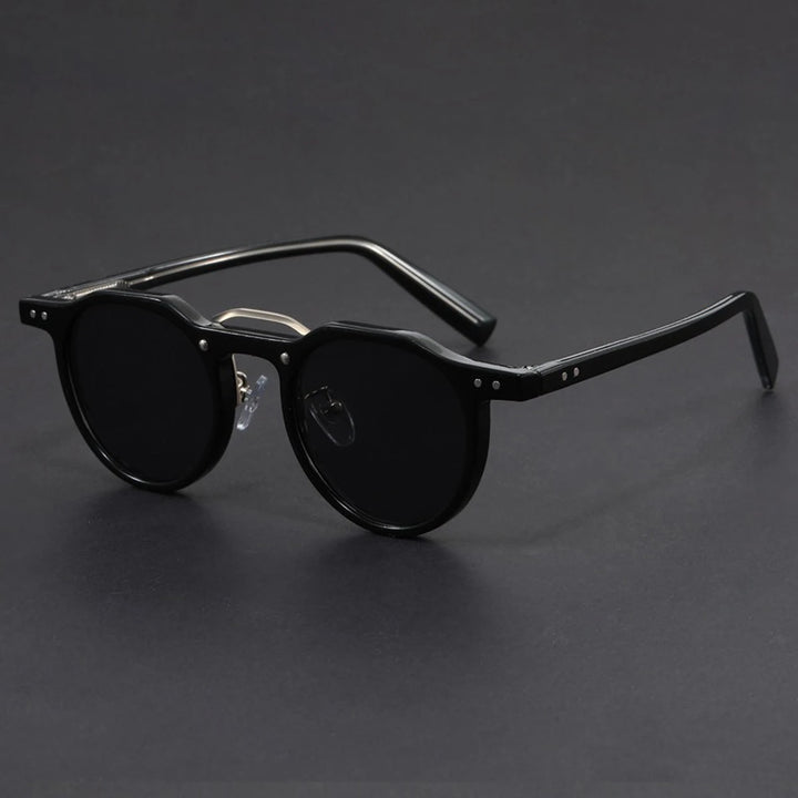 Belmont Retro Round Sunglasses