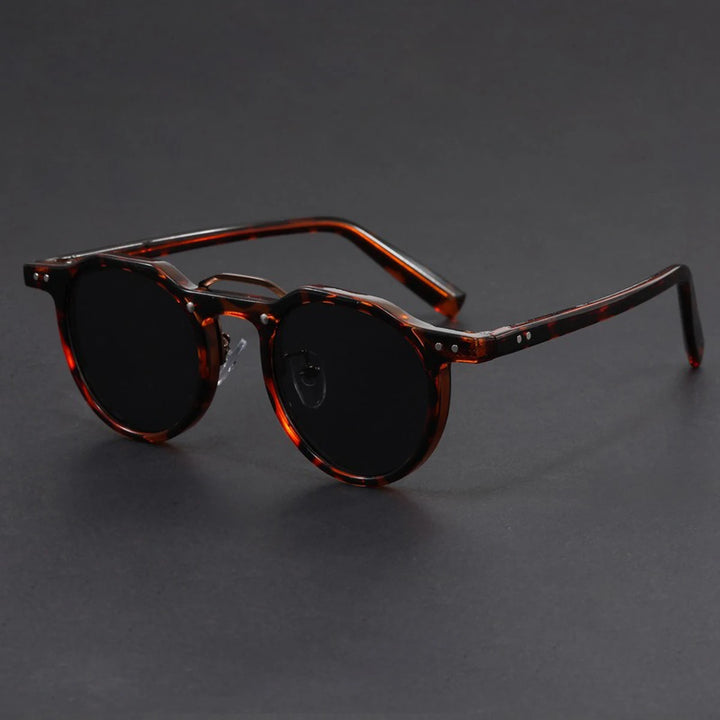 Belmont Retro Round Sunglasses