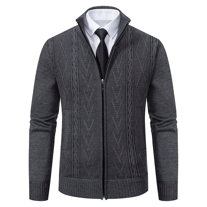 Harrow Knit Zip-Up Cardigan
