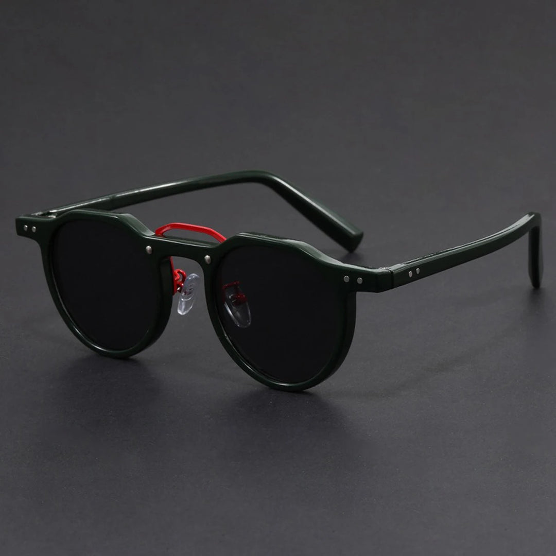 Belmont Retro Round Sunglasses