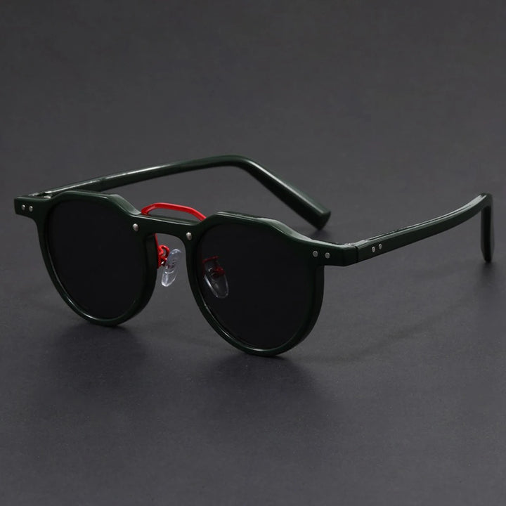 Belmont Retro Round Sunglasses