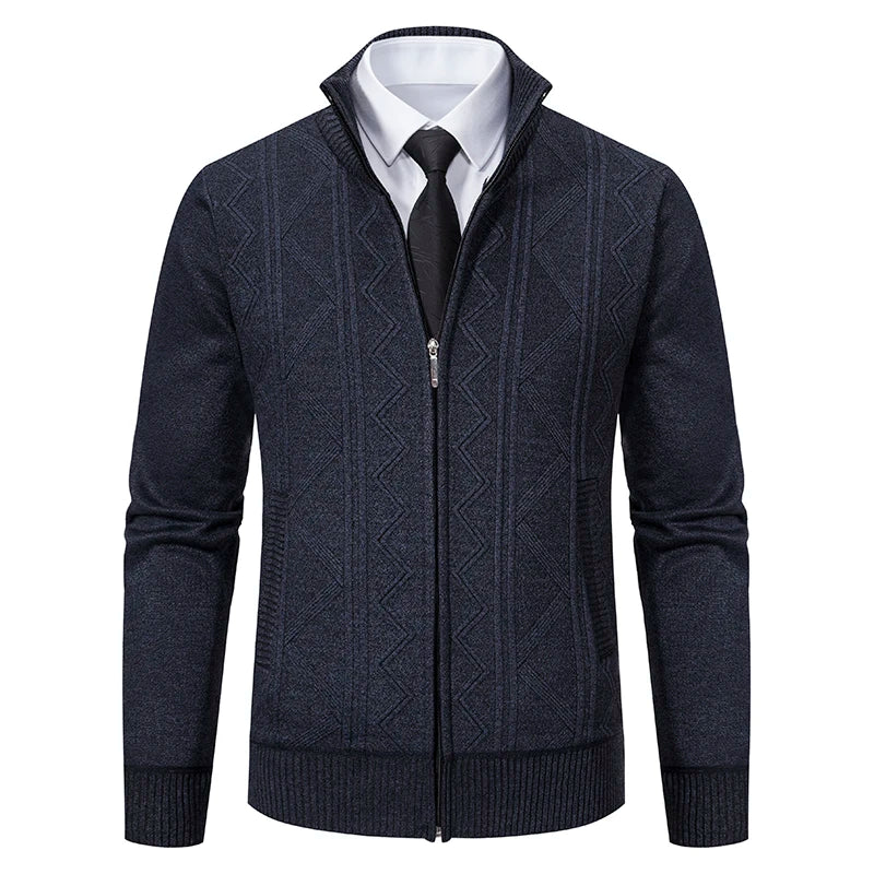 Harrow Knit Zip-Up Cardigan