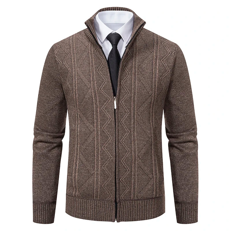 Harrow Knit Zip-Up Cardigan