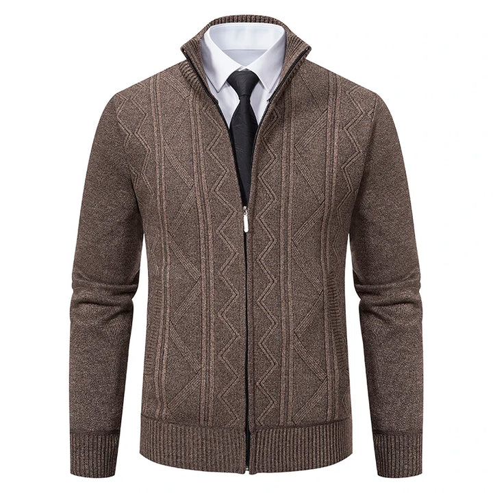 Harrow Knit Zip-Up Cardigan
