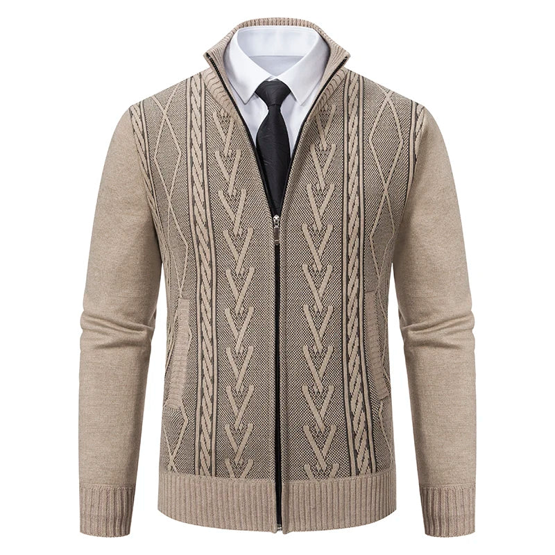Harrow Knit Zip-Up Cardigan