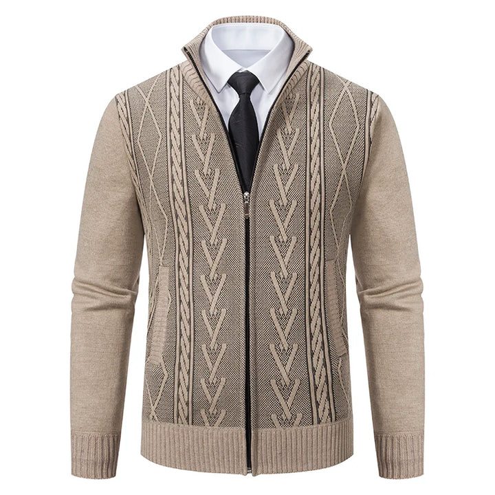 Harrow Knit Zip-Up Cardigan
