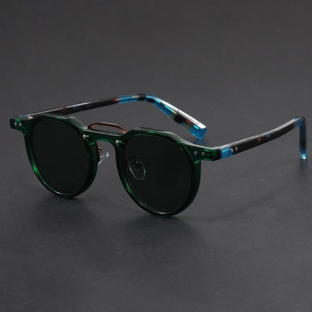 Belmont Retro Round Sunglasses