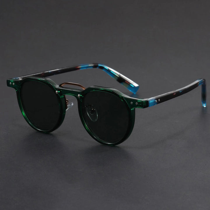 Belmont Retro Round Sunglasses