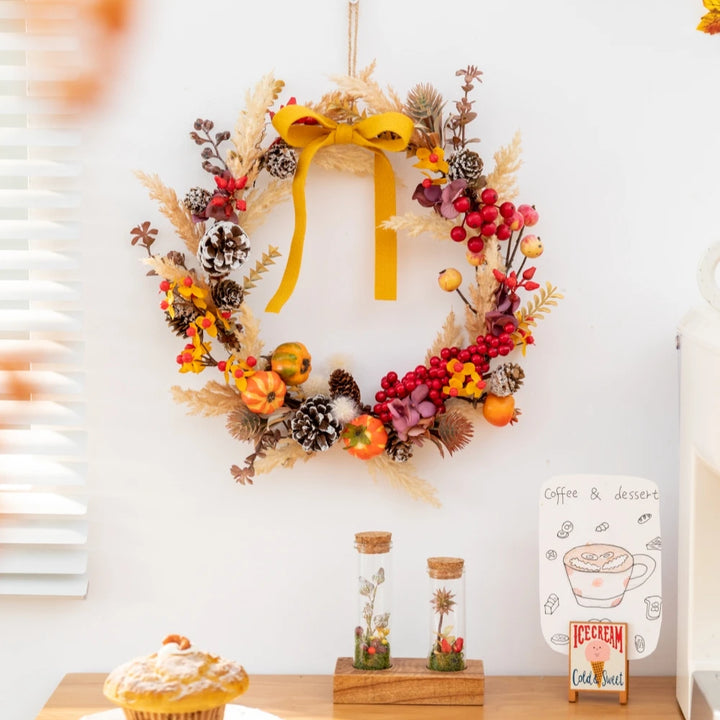Golden Harvest Autumn Wreath