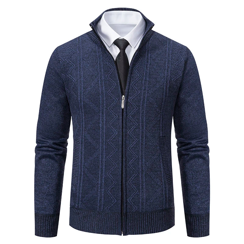 Harrow Knit Zip-Up Cardigan