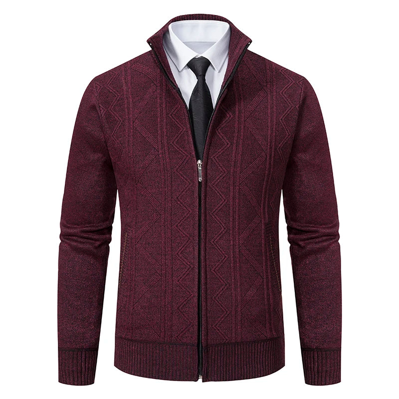 Harrow Knit Zip-Up Cardigan