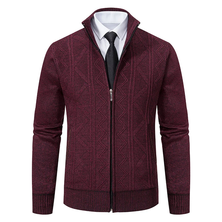 Harrow Knit Zip-Up Cardigan