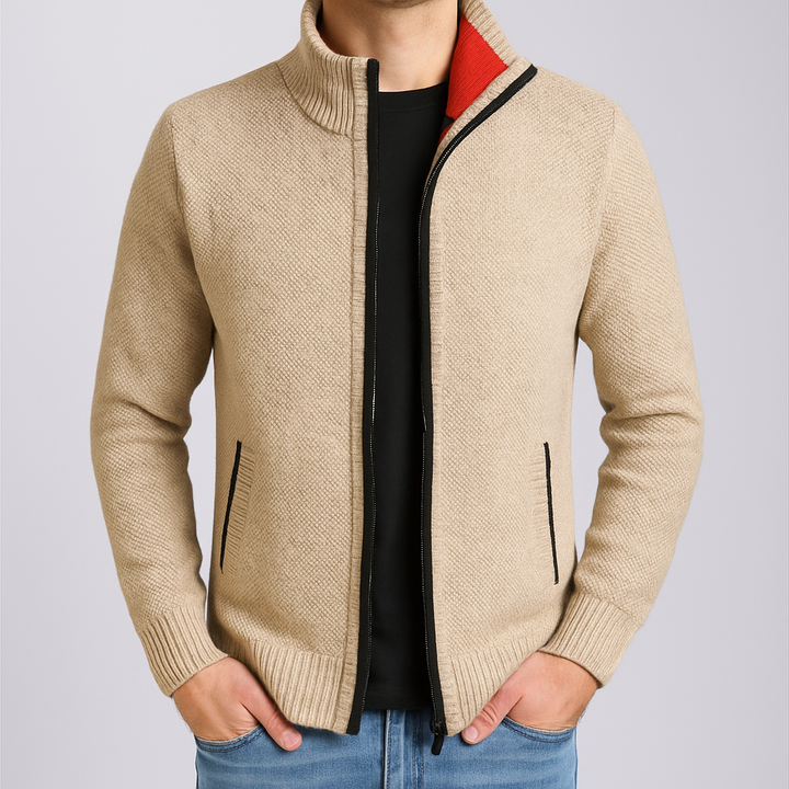 Ashford Knit Zip-Up Cardigan