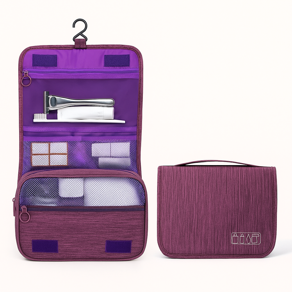 Multi-Pocket Hanging Toiletry Bag
